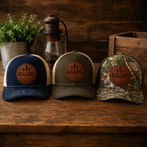 Camp Leather Patch Trucker Hat